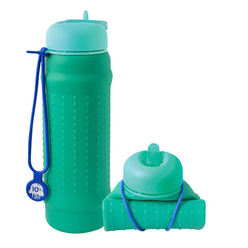 Green, Teal + Cobalt, Collapsible Bottle