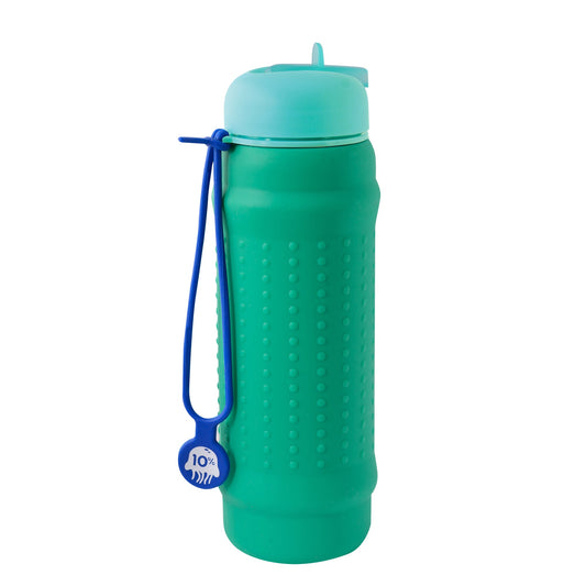 Green, Teal + Cobalt, Collapsible Bottle