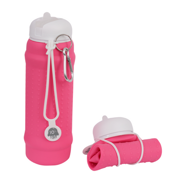 Hot Pink, White + White, Collapsible Bottle