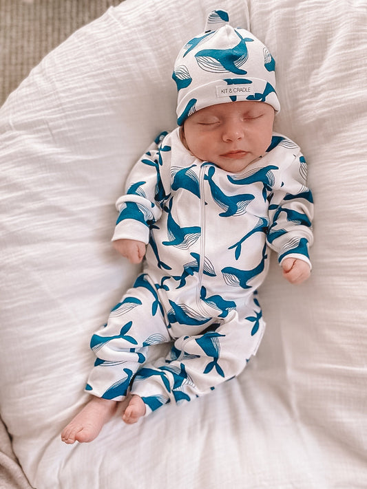 Newborn Beanie - Whale