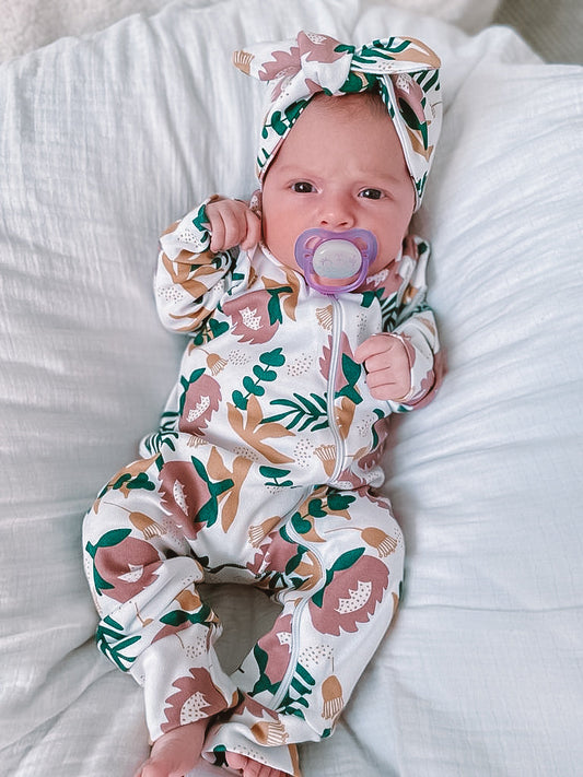 SALE Organic Full Bodysuit - Protea