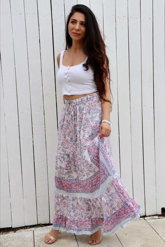 Multiway Maxi Skirt - Sunset Pink