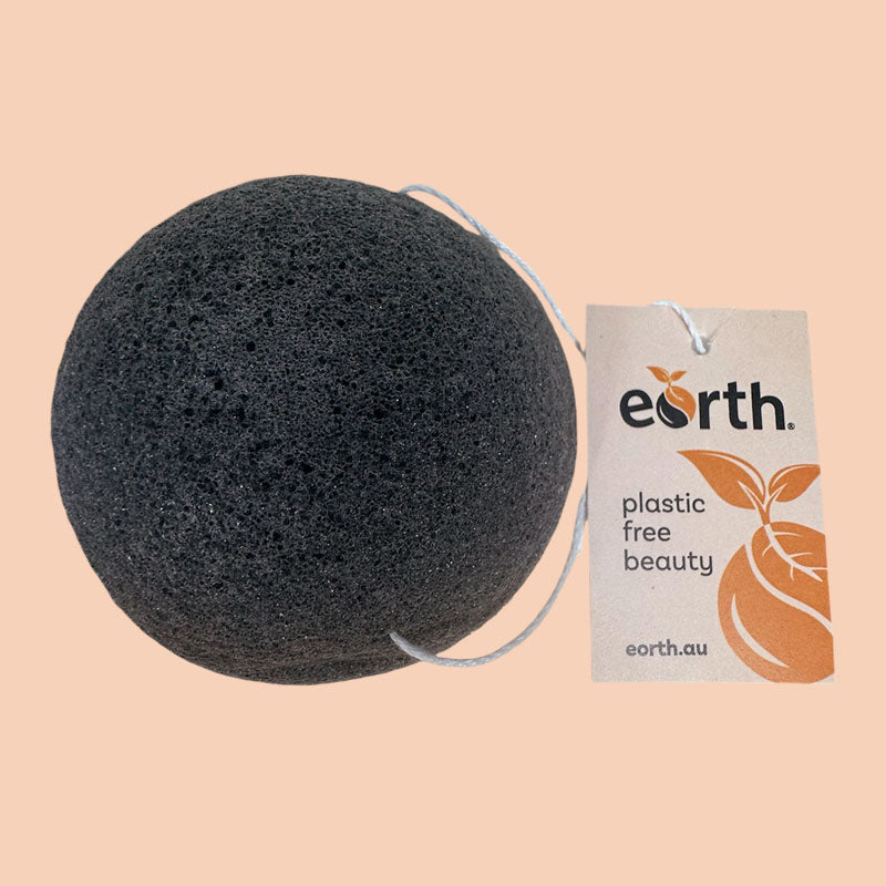 Konjac Facial Cleansing Sponge (Black)