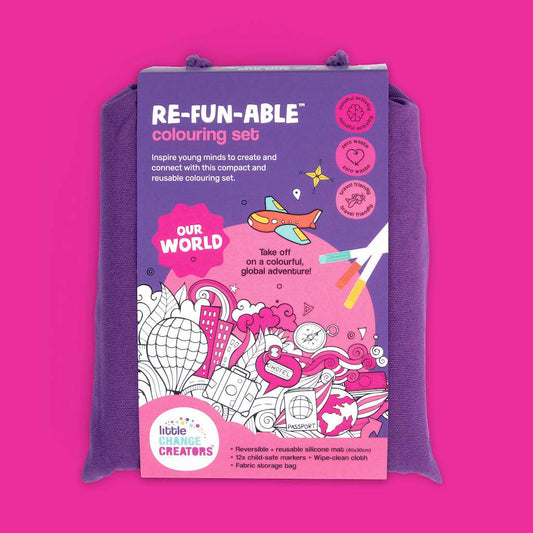 OUR WORLD Re-FUN-able™ Colouring Set