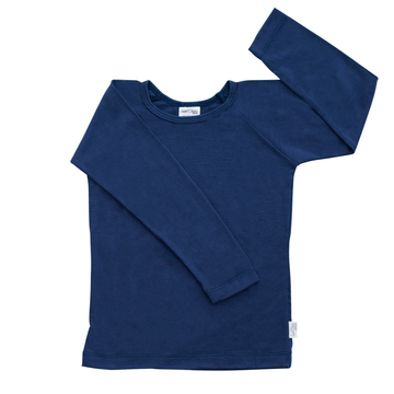 Kids Merino Long Sleeve Top | Navy