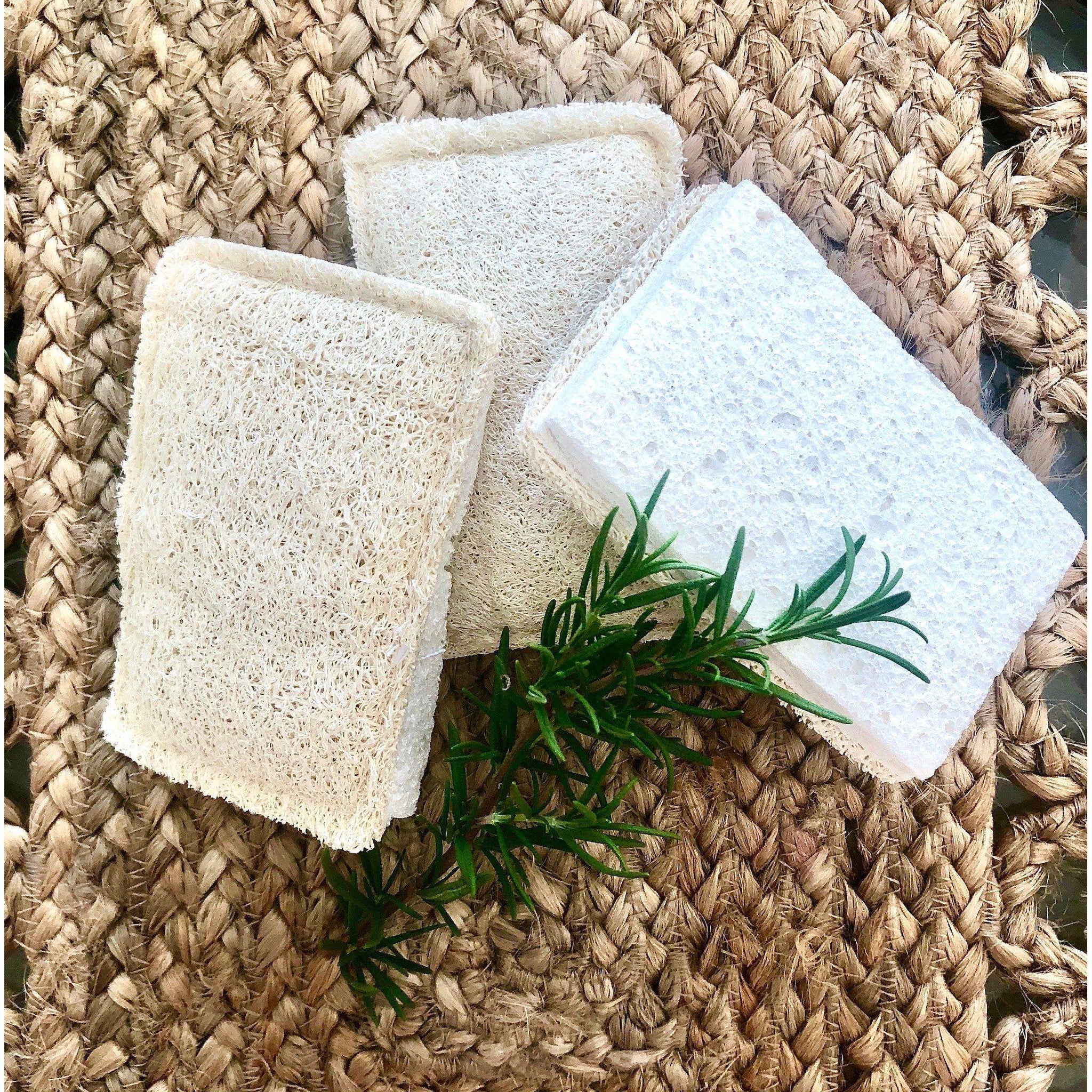 Loofah Cellulose Sponges (Pack of 3)Sustainable Kitchen - Us and the Earth