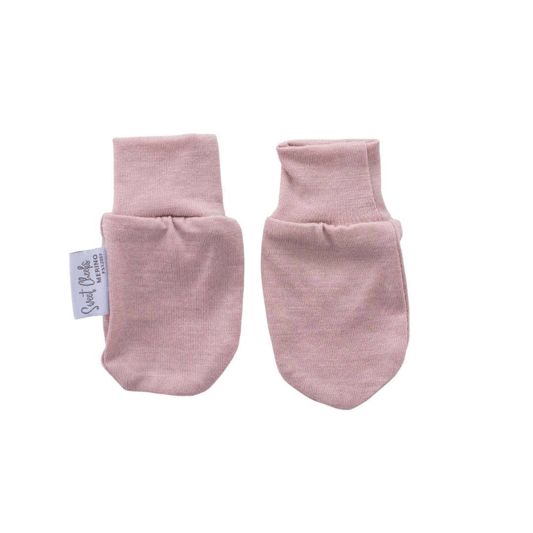 Newborn Merino Mittens | Blush