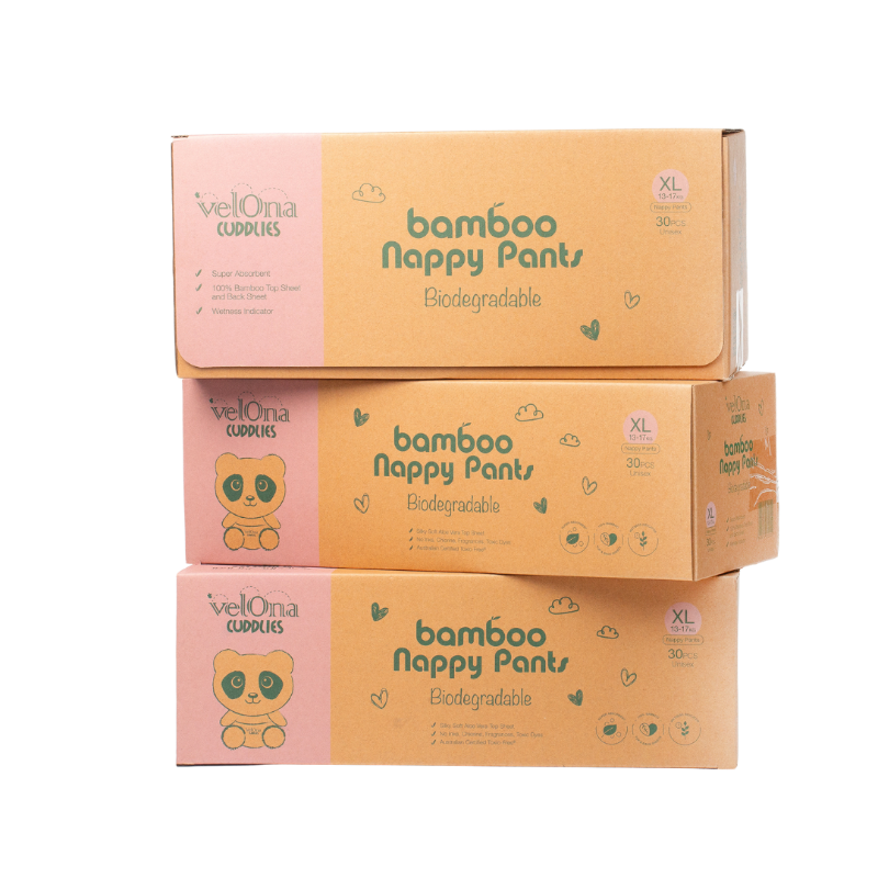 Cuddlies Bamboo Eco Nappy Size 5 XL Walker 3 pack