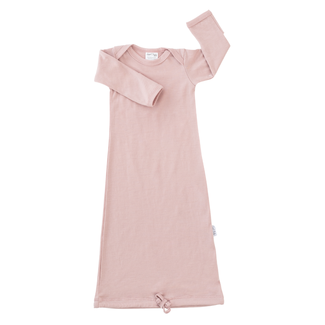 Baby Merino Envelope Neck Nightie | Blush