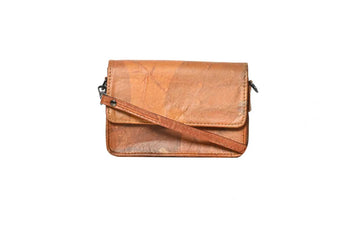 Vegan Leather Clutch - Orange