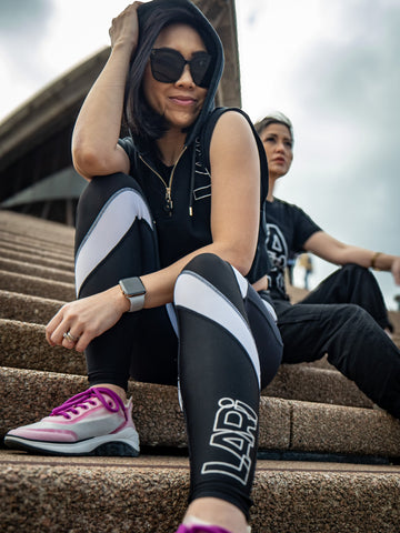 Rewind Compression Legging in Monochrome