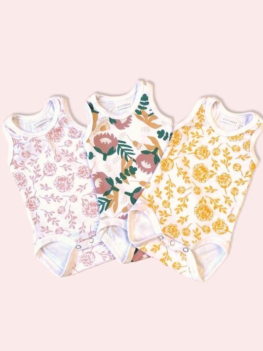 Organic Cotton Triple Pack - Singlet Bodysuit Bundle