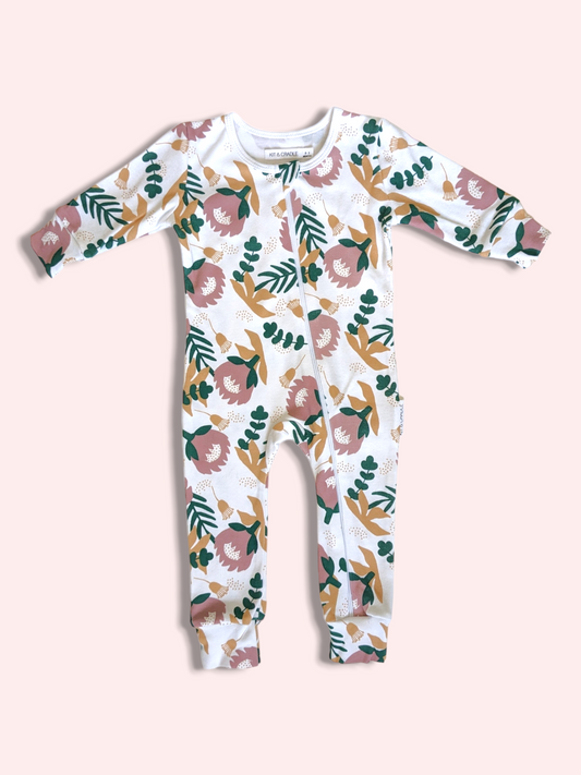 Organic Full Bodysuit - Protea