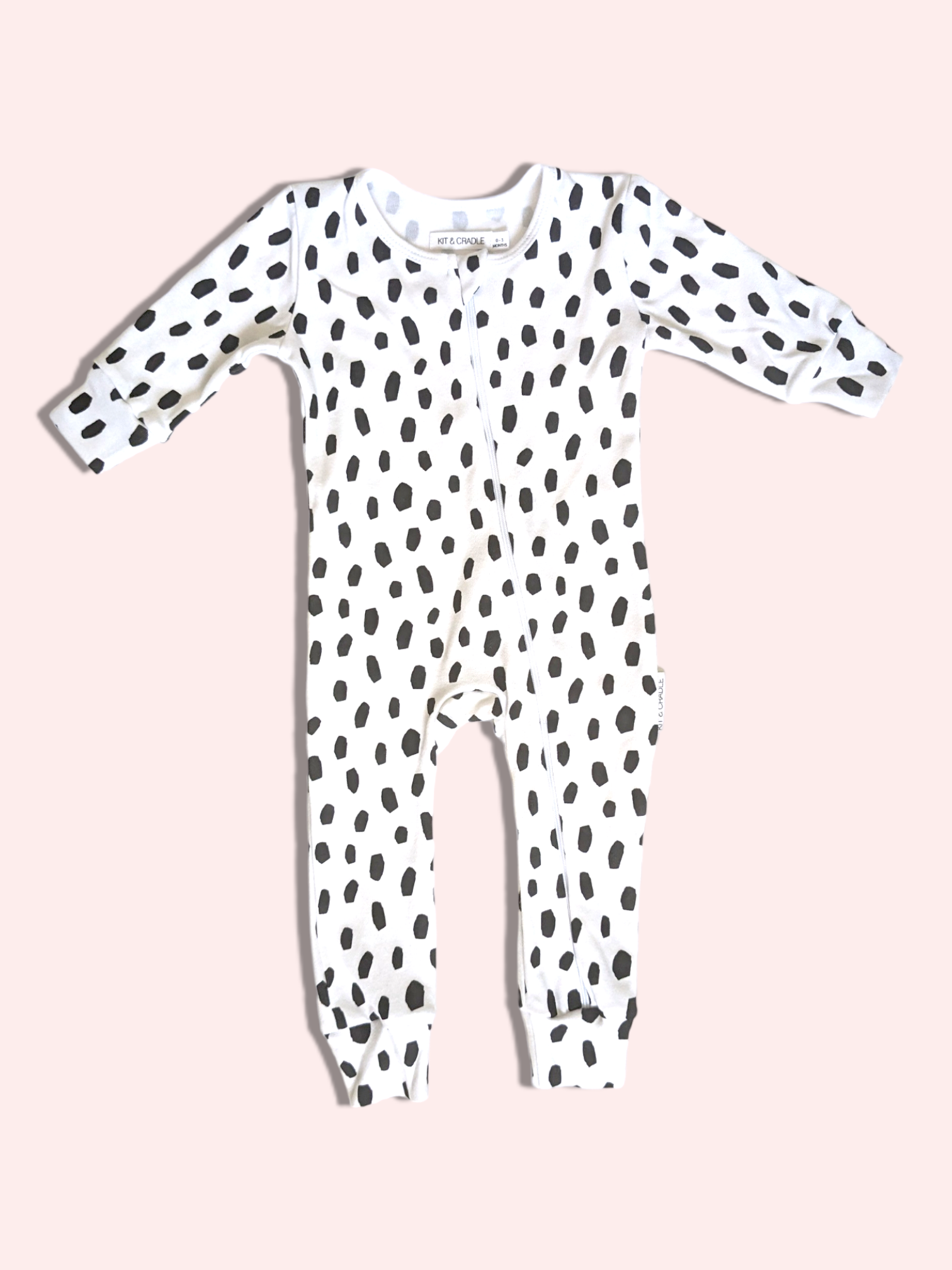 SALE Organic Full Bodysuit - Black Cheetah