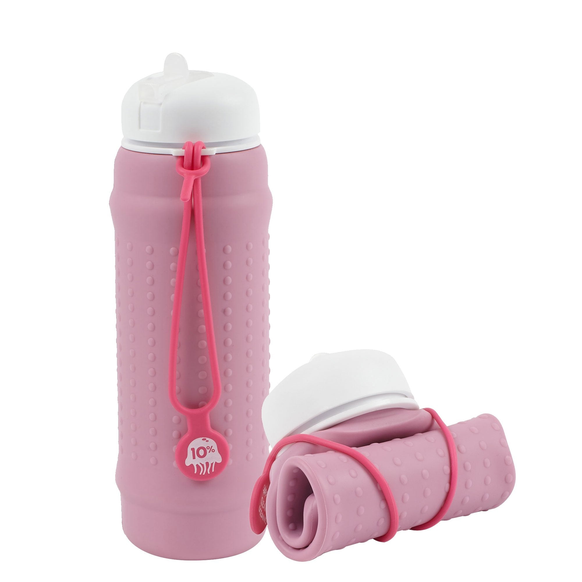 Pink Lilac, White + Pink Collapsible Bottle