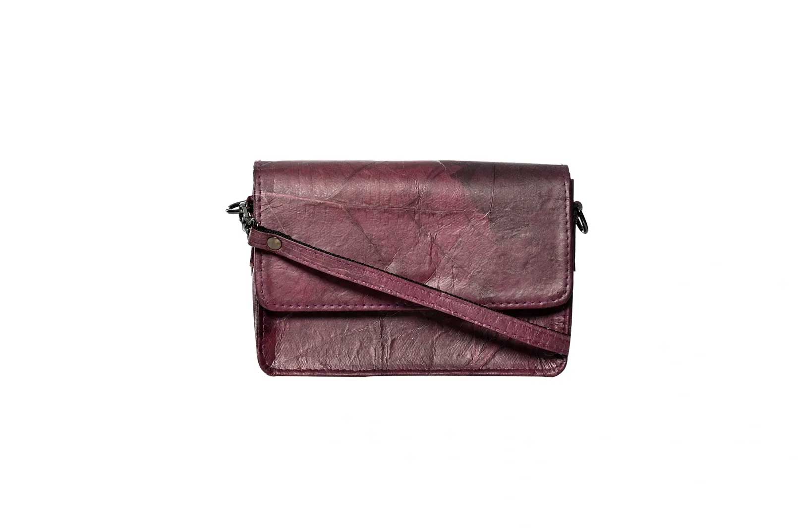 Vegan Leather Clutch - Purple