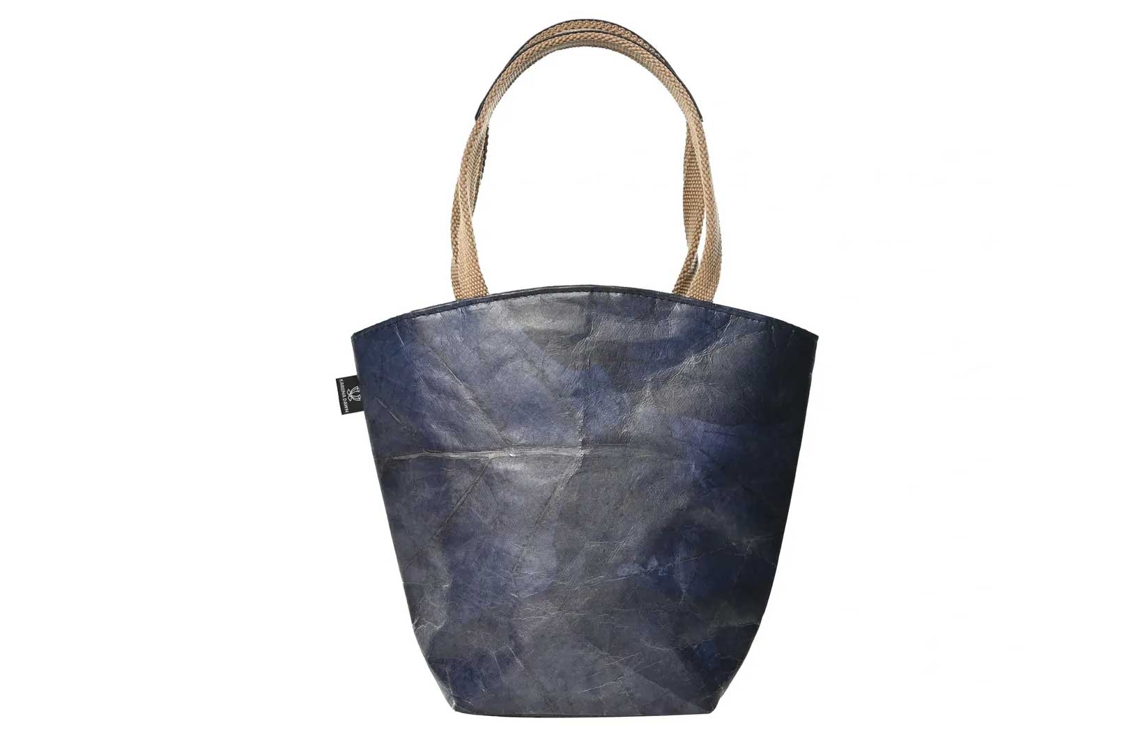 Vegan Leather Tote Bag - Blue