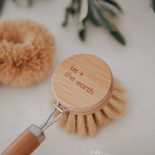 Bamboo Dishwashing Brush | Eco Dish Brush with replaceable head