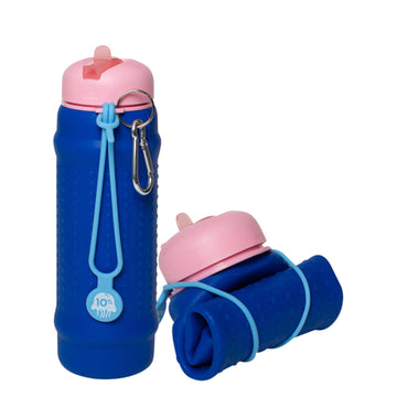 Cobalt, Pink + Dusty Blue, Collapsible Bottle