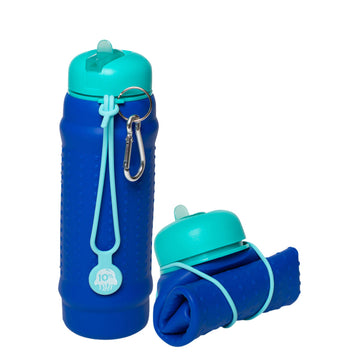 Cobalt, Teal + Aquamarine, Collapsible Bottle