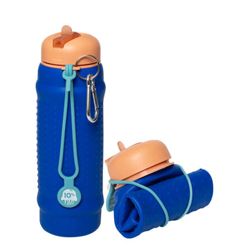 Cobalt, Terracotta + Vintage Blue, Collapsible Bottle