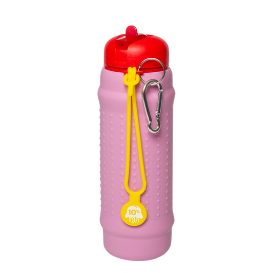 Pink Lilac, Red + Yellow Collapsible Bottle