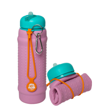 Pink Lilac, Teal + Mango Collapsible Bottle