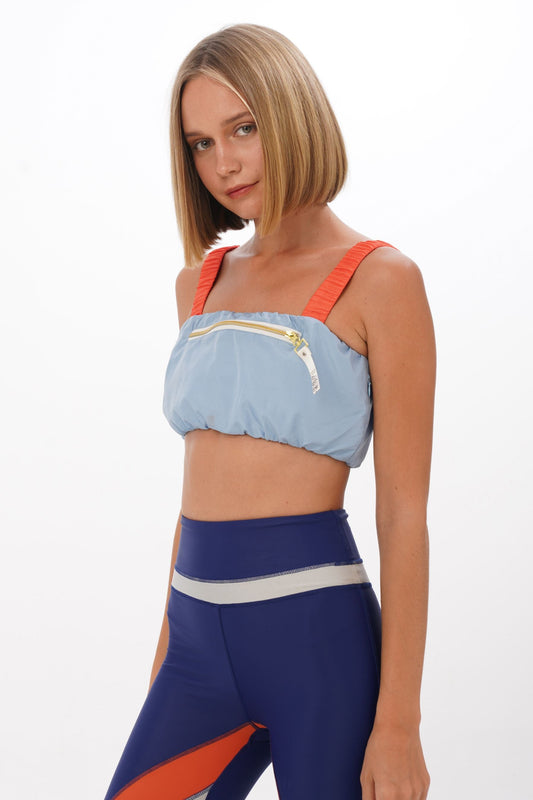 Rewind Sports Bra in Sky