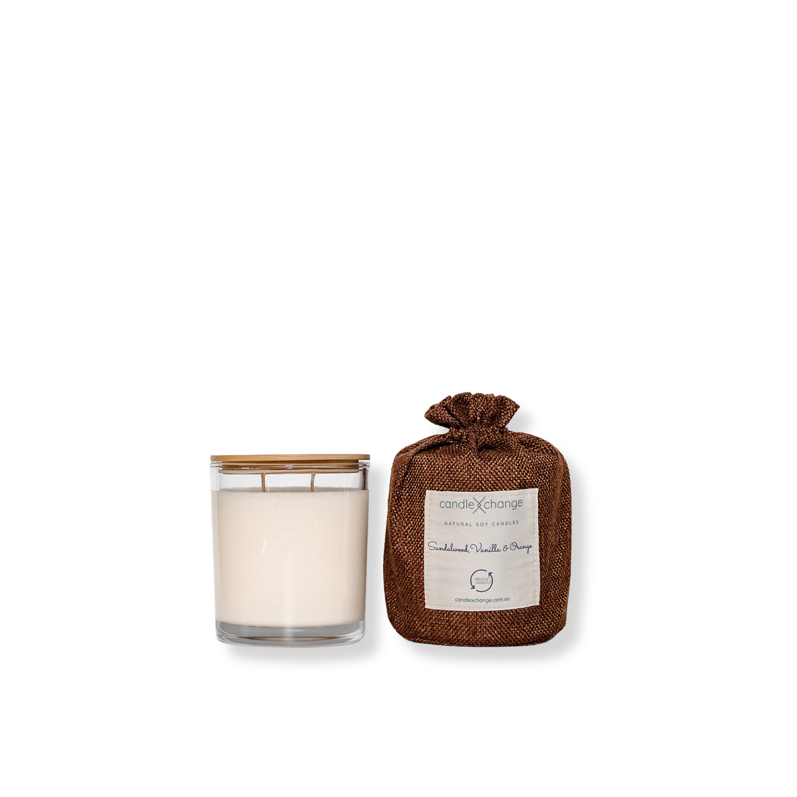 Sandalwood, Orange & Vanilla 400g Soy Candle