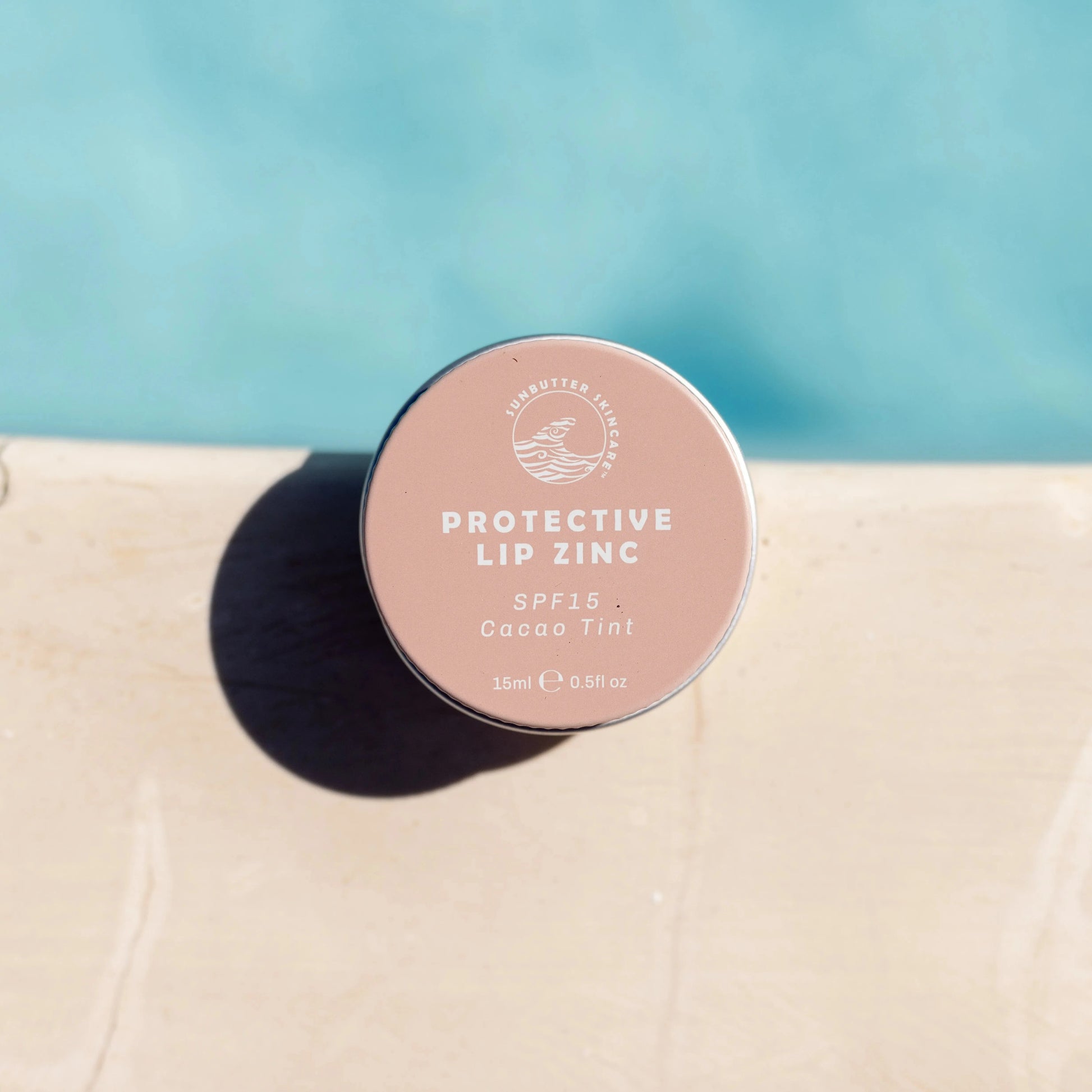 SPF15 Protective Lip Zinc - Cacao Tint SunButter Skincare 