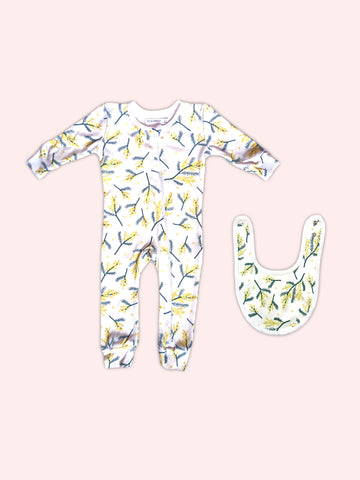 Organic Cotton Full Bodysuit Bundle - Wattle