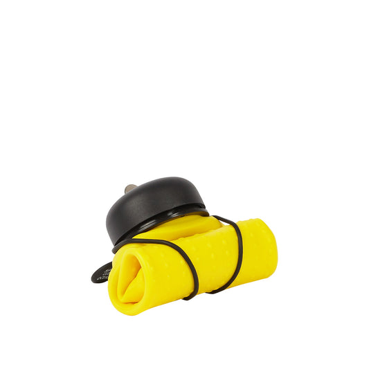 Yellow, Black + Black collapsible bottle