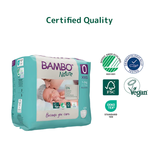 Bambo Nature Eco Nappies Premature Size 0 - Pack