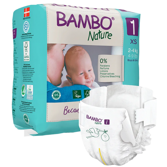 Bambo Nature Eco Nappies Size 1 XS - Bulk - Hello Charlie