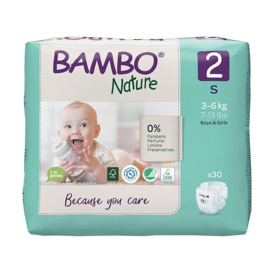 Bambo Nature Eco Nappies Size 2 S - Pack - Hello Charlie