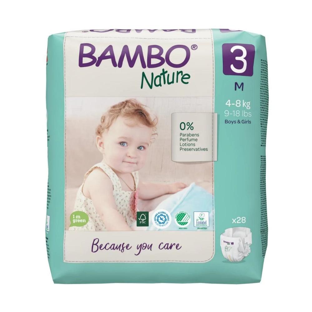 Bambo Nature Eco Nappies Size 3 M - Pack - Hello Charlie