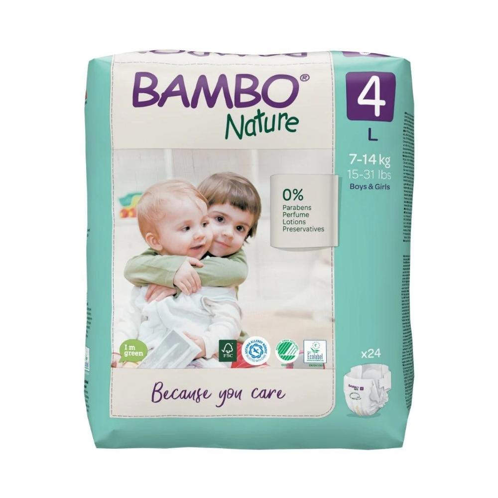 Bambo Nature Eco Nappies Size 4 L - Bulk - Hello Charlie