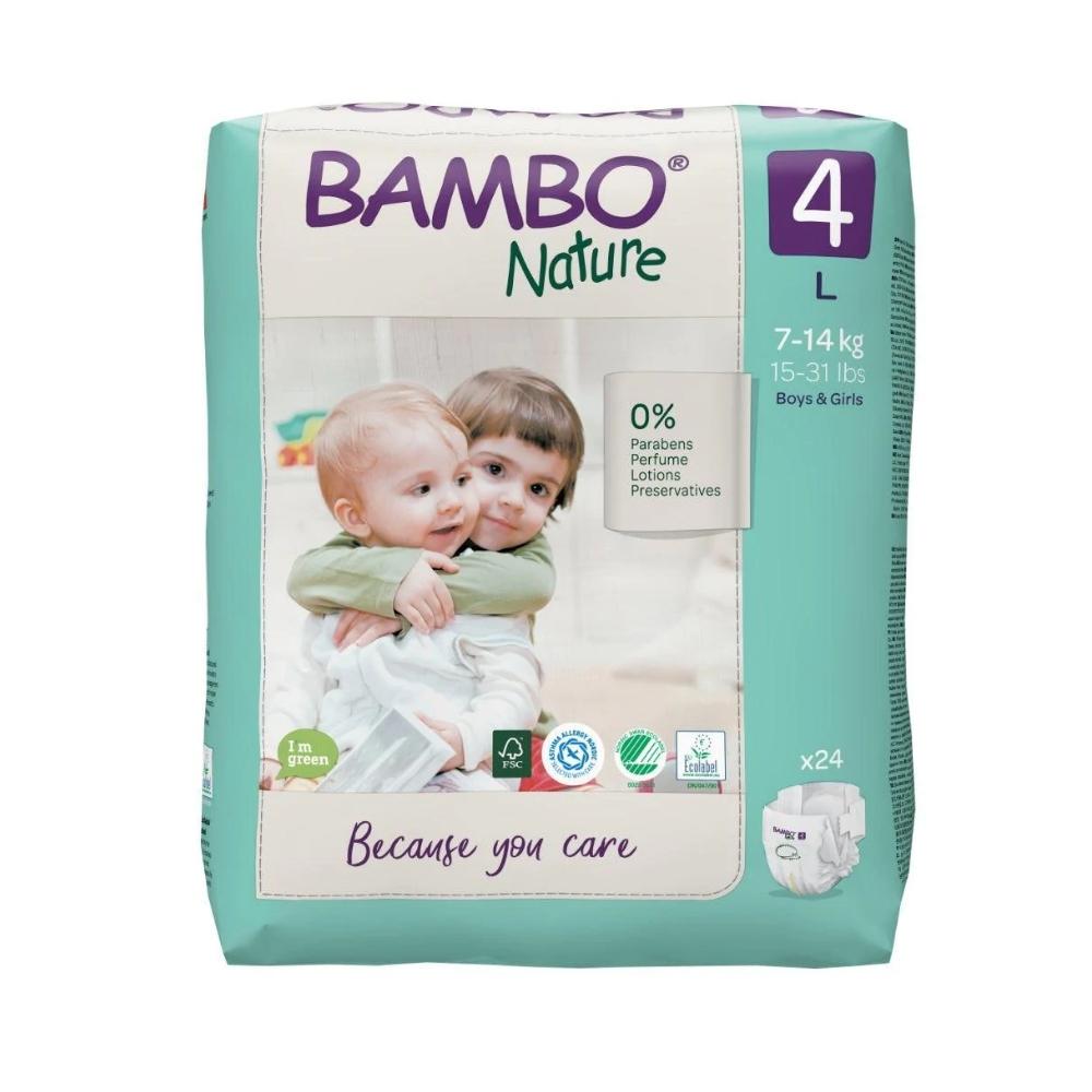 Bambo Nature Eco Nappies Size 4 L - Pack - Hello Charlie