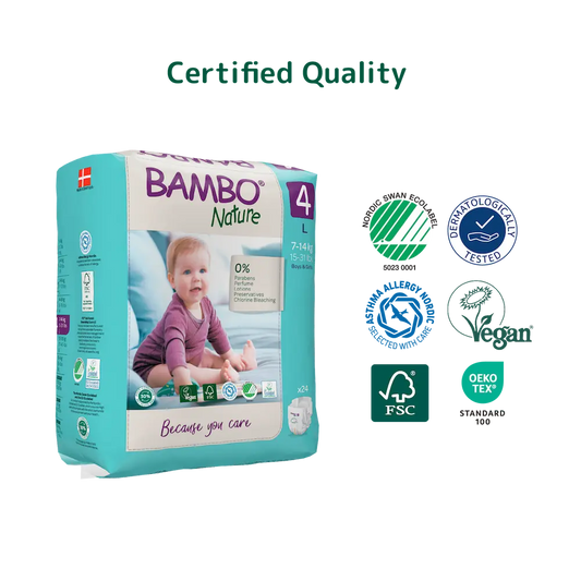 Bambo Nature Eco Nappies Size 4 L - Pack - Hello Charlie