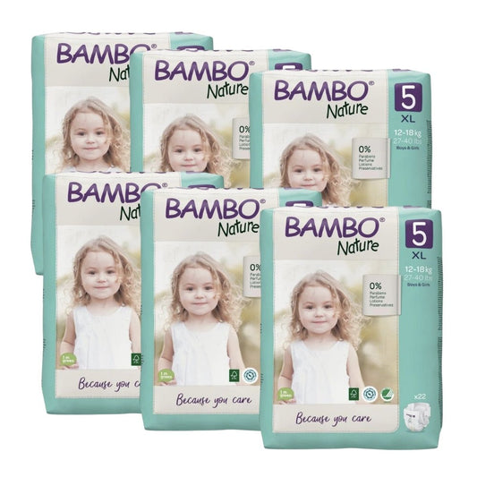 Bambo Nature Eco Nappies Size 5 XL - Bulk - Hello Charlie