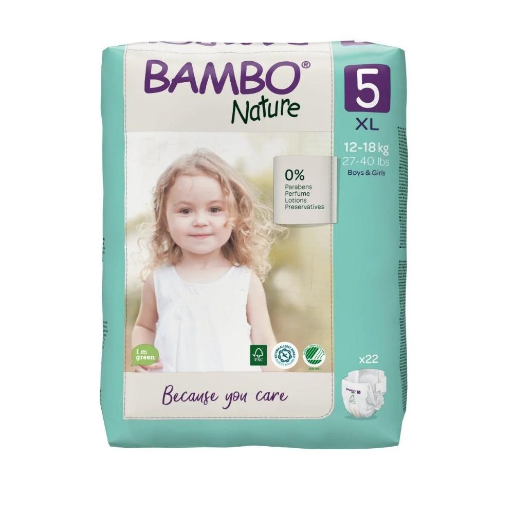 Bambo Nature Eco Nappies Size 5 XL - Pack - Hello Charlie