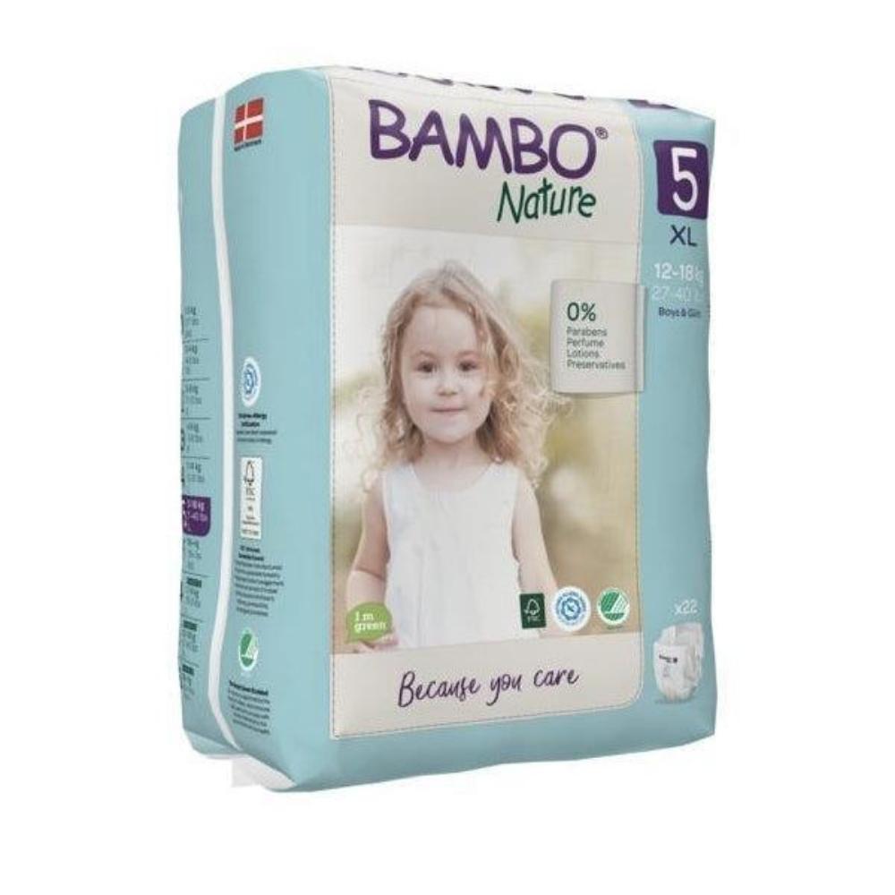 Bambo Nature Eco Nappies Size 5 XL - Pack - Hello Charlie