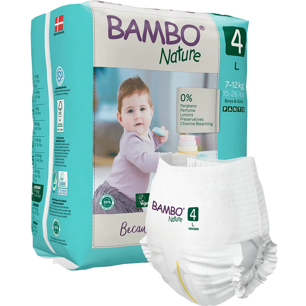 Bambo Nature Eco Training Pants Size 4 L - Bulk - Hello Charlie