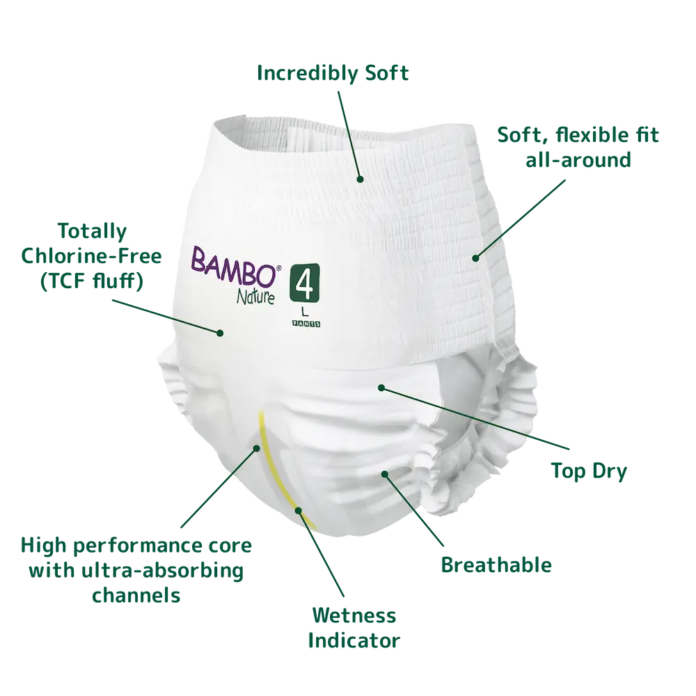 Bambo Nature Eco Training Pants Size 4 L - Bulk - Hello Charlie