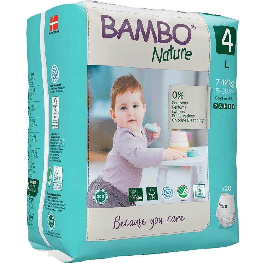 Bambo Nature Eco Training Pants Size 4 L - Bulk - Hello Charlie