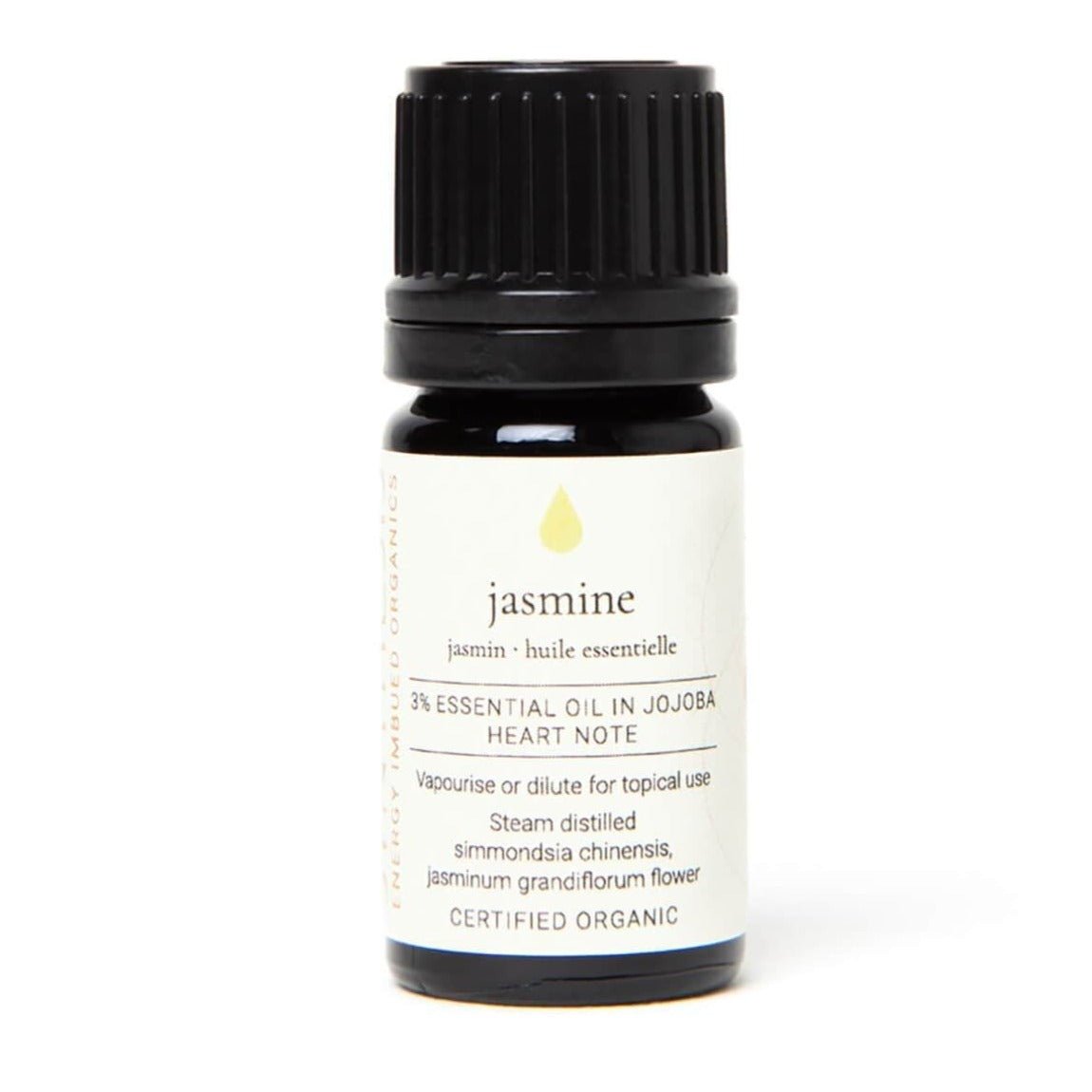 Jasmine 3% in Jojoba Certified Organic Essential Oil - 5ml - Synthesis Organics