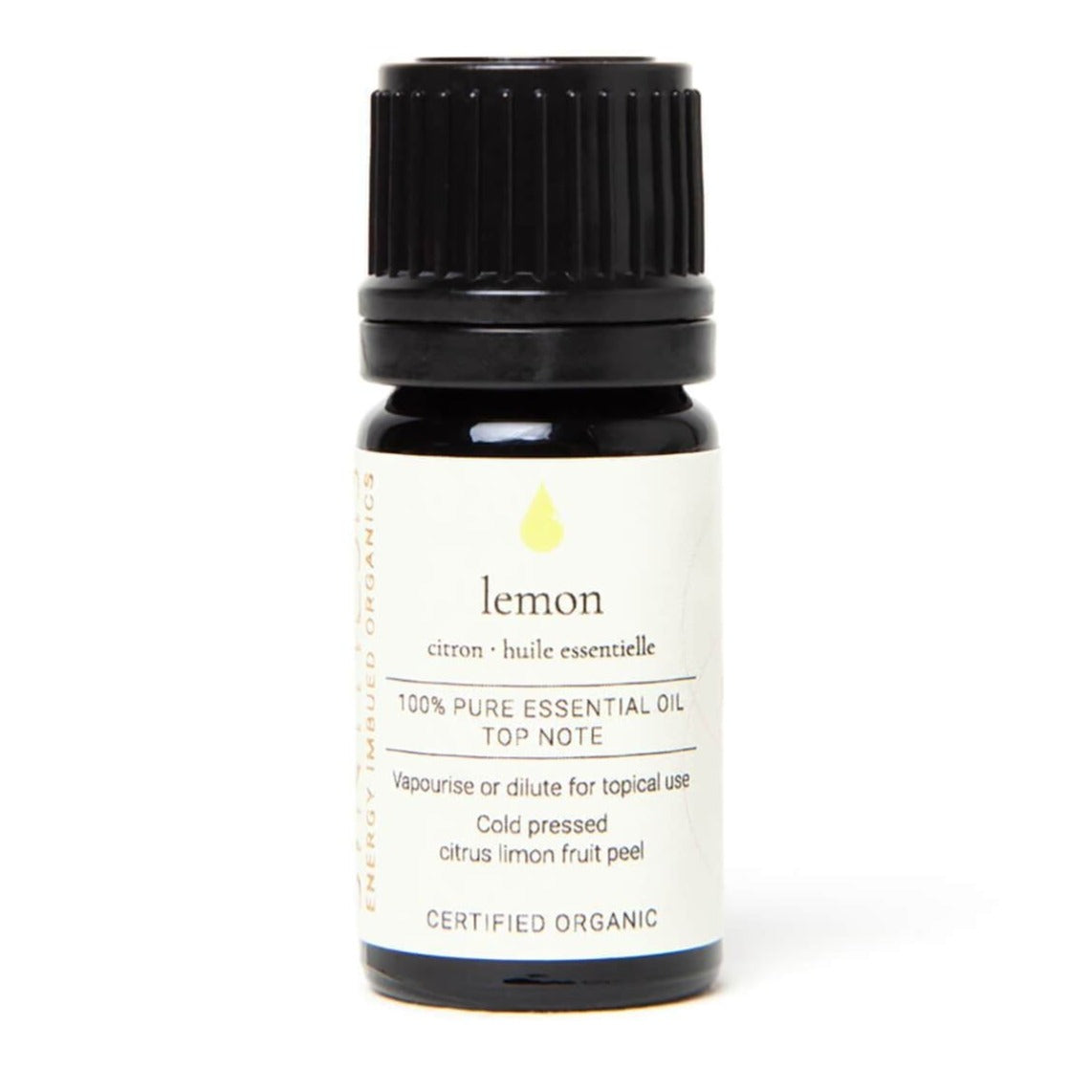 Lemon Certified Organic Essential Oil aroma Synthesis Organics